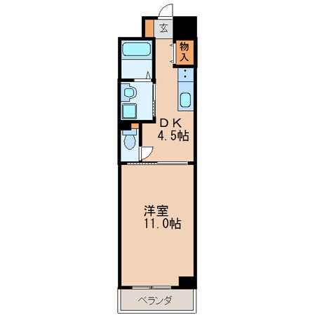 フローラル栄Ⅱの物件間取画像